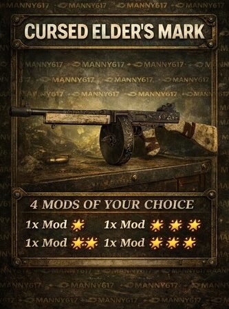 Fallout 76 – PS4 / PS5 Elder’s Mark + Any 4 Mods + 20k Bullets