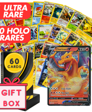 Pokemon Card Lot 60 Cards + Ultra Rare | VMAX GX EX OR V! STOCKING STUFFER