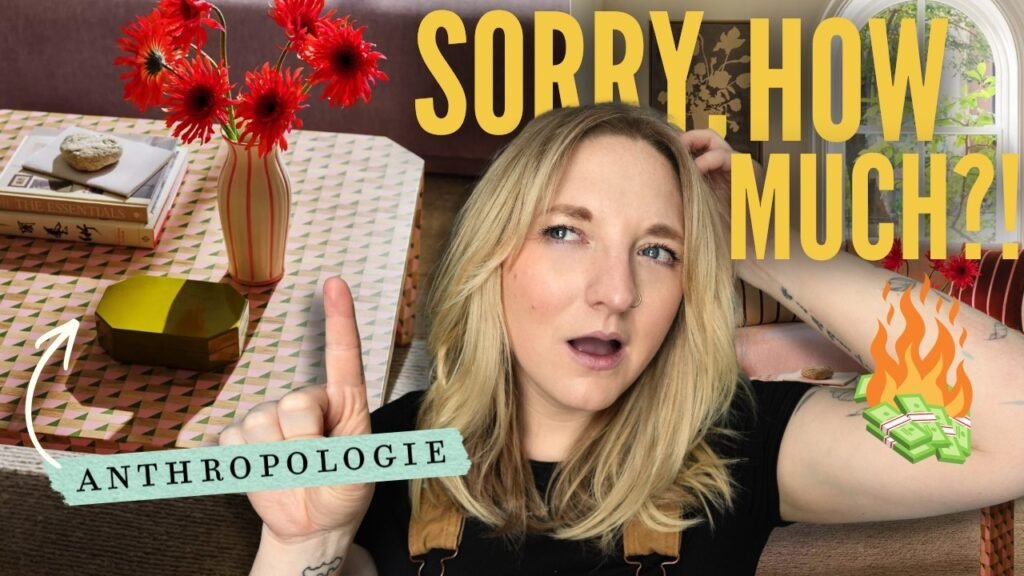 I dupe the $1000+ Anthropologie Coffee Table For Less! | Can I Make It For Cheaper?!