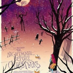 1993 The Nightmare Before Christmas Print Jack Skellington Sally 🎃🎅💀🎅🎃