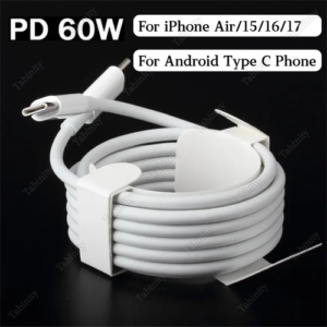 PD 60W USB C to Type C Fast Charger Cord Lot For iPhone Air 17 16 15 Pro Samsung