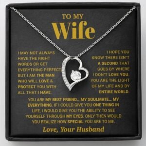 To My Wife Necklace, Christmas Gifts For Women, Anniversary Gift For Wife
