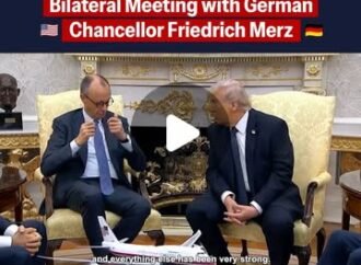 President Donald J. Trump and German Chancellor Friedrich Merz meet in the Oval Office …