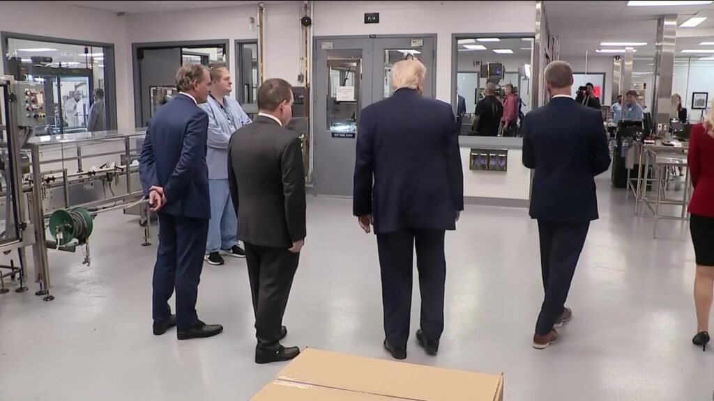 WATCH: President Donald Trump is discussing his TrumpRx plan while taking a tour of ... - Facebook