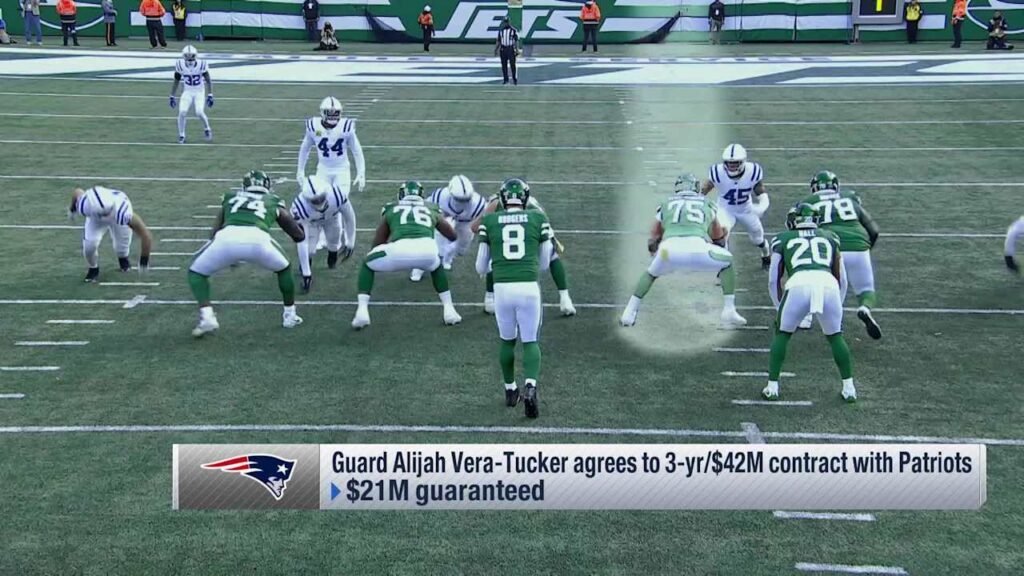 Garafolo: OL Alijah Vera-Tucker, Patriots agree to three-year, $42M contract - NFL.com