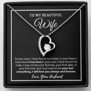 To My Wife Necklace, Christmas Gifts For Women, Anniversary Gift For Wife