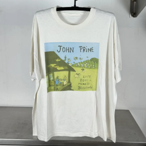 Vtg John Prine Gift For Fans Cotton White All Size For Men T Shirt AG189