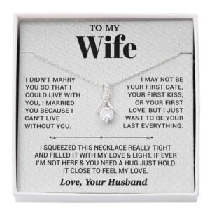To My Wife Necklace, Christmas Gifts For Women, Anniversary Gift For Wife