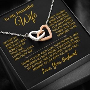 To My Wife Necklace, Christmas Gifts For Women, Anniversary Gift For Wife