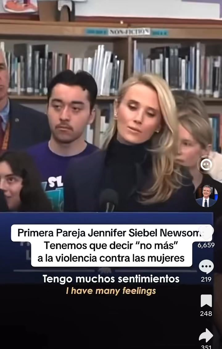 Did you know future First Lady (😉) Jennifer Siebel Newsom is fluent in Spanish⁉️ As Gavin Newsom’s “First Partner,” she frequently uses it to communicate with California’s Latino communities. Jennifer learned the language through her travels and volunteer work in Latin America — where she volunteered at a children’s hospital in Ecuador and supported micro-credit programs in Latin America. The Newsoms are raising their kids to be bilingual, too, using Spanish at home. Muy impresionante 👏🏾