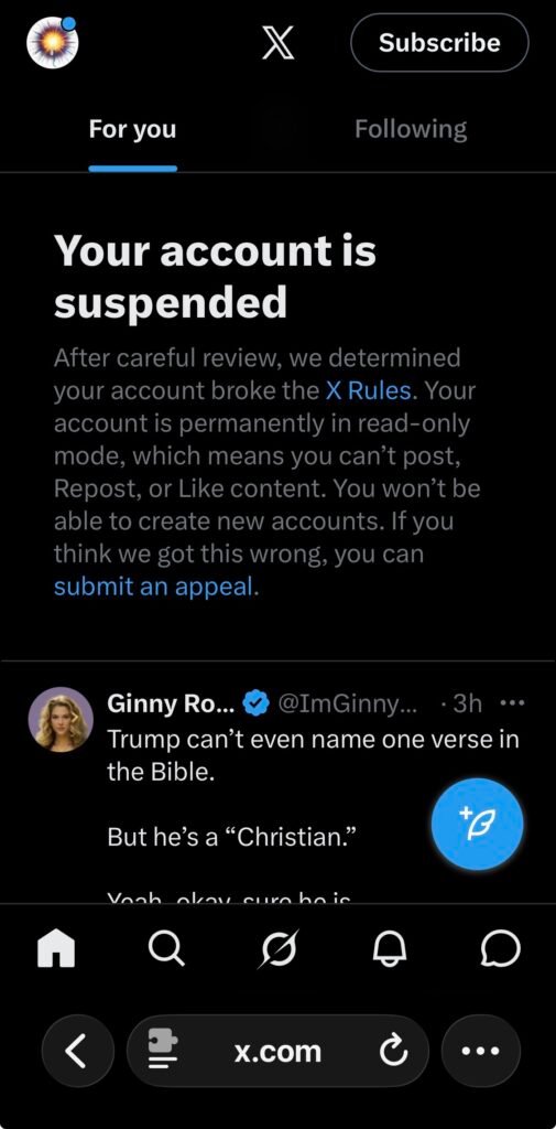 The X Platform Deal Gone Bad Or Free Speech Platform A Lie Too?