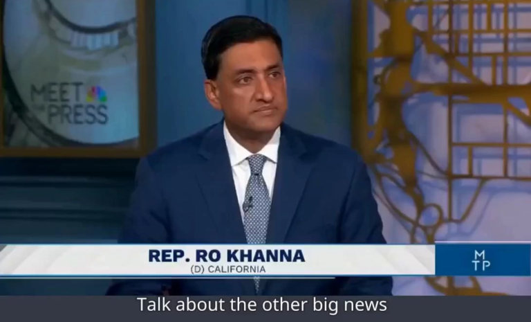 Congressman Ro Khanna talks today to NBC about Bondi’s replacement and asking King Charles to meet with Epstein survivors