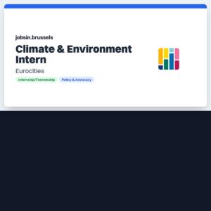Climate & Environment Intern – Eurocities