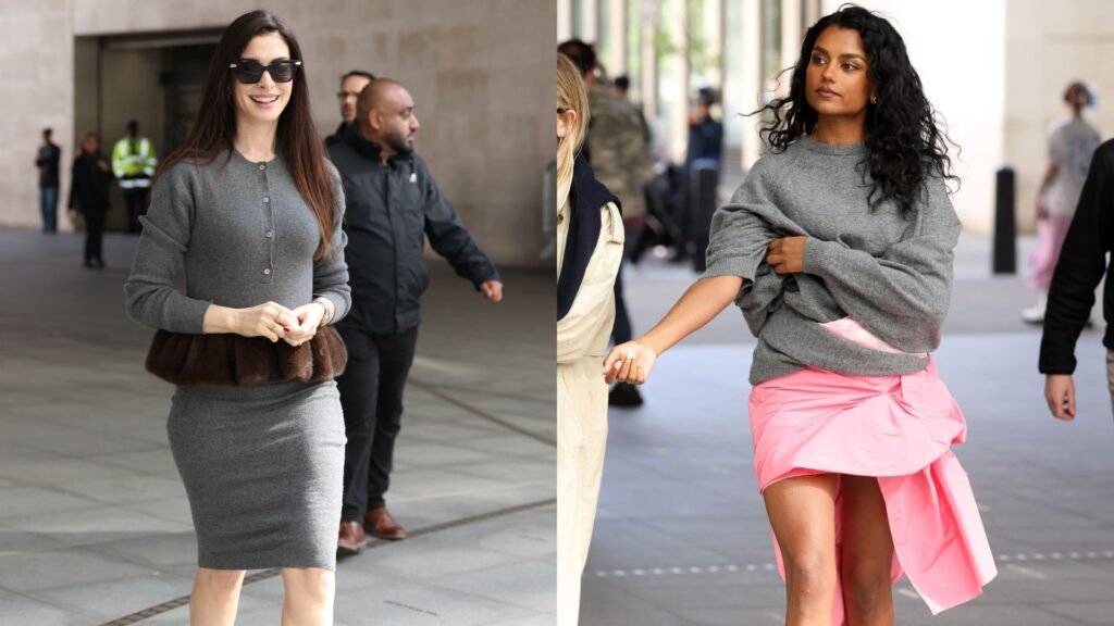 Celebs In London Love This Chic Transitional Outfit Formula