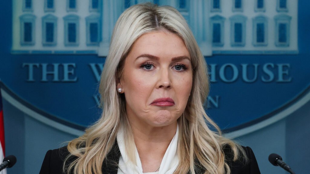 Karoline Leavitt’s Couch-Patterned Coat Is The Epitome Of Her Outdated Style