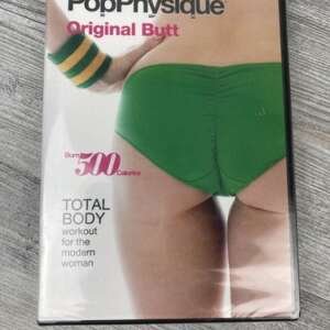 Pop Physique Original Butt Total Body Workout Burn 500 Calories New