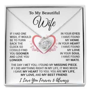 To My Wife Necklace, Christmas Gifts For Women, Anniversary Gift For Wife