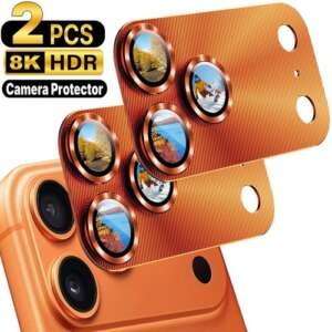 2-Pcs For iPhone 17 Pro Max/17 Pro/17 Air/17 Metal Camera Lens Protector Cover