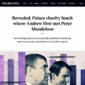 Revealed: When Andrew first met Peter Mandelson
