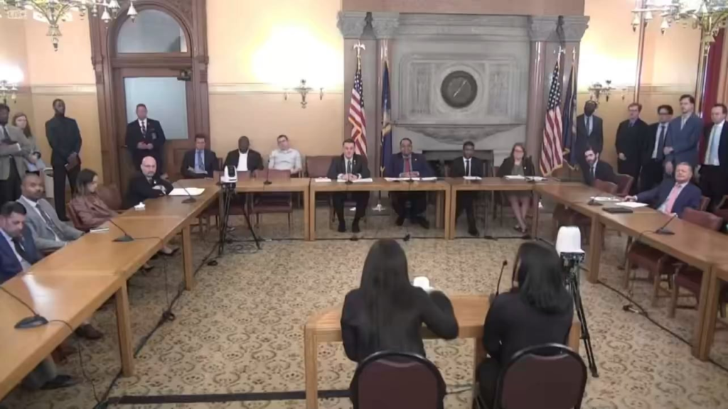 Survivors of Jeffrey Epstein testify at New York State Capitol. Two of the four survivors told their story for the first time on Monday.