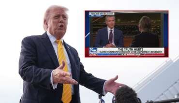 Trump Rips Fox News for Promoting Maher’s Newsom Interview