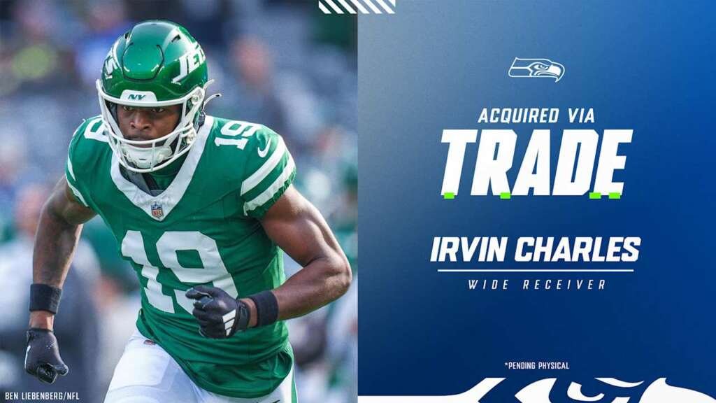 Seahawks Acquire WR Irvin Charles In Trade With Jets