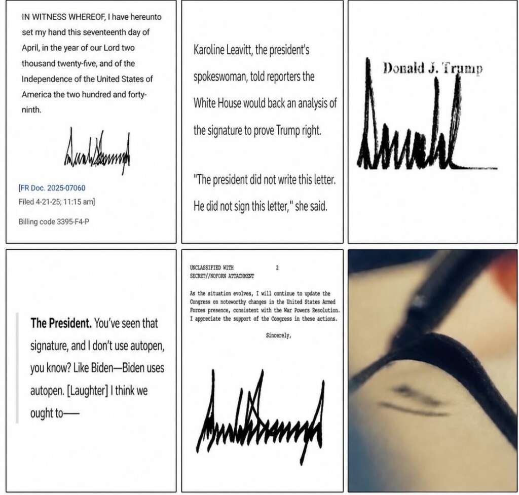 Did they ever get round to that handwriting analysis? 🧐 (sources for signature screenshots below)