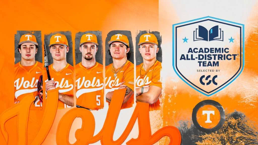 Five Vols Named to CSC Academic All-District Team