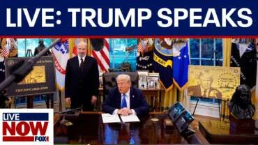 President Trump makes announcement from Oval Office