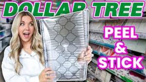 The genius way I used DOLLAR TREE peel & stick wallpaper