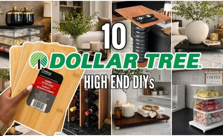 10 HIGH-END Dollar Tree DIYs Using Bamboo Cutting Boards That Look EXPENSIVE