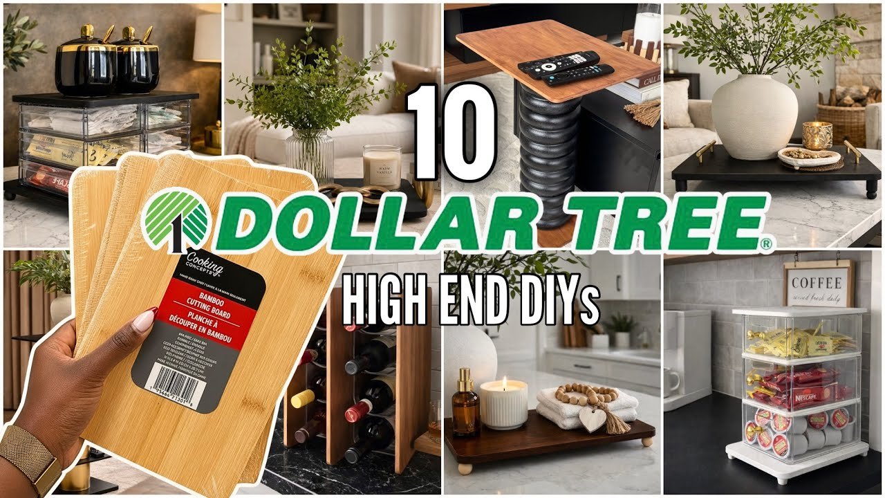 10 HIGH-END Dollar Tree DIYs Using Bamboo Cutting Boards That Look EXPENSIVE