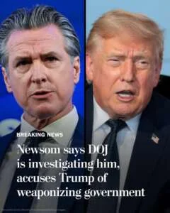 California Gov. Gavin Newsom (D) said he and his wife are under federal investigation and …