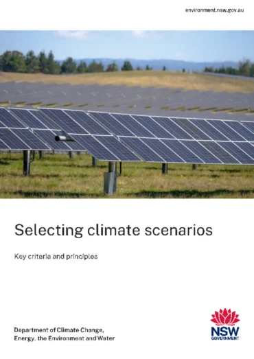 Selecting climate scenarios | Environment and Heritage