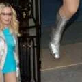 Madonna Coordinates With Silver Pieces Including Lace-up Boots