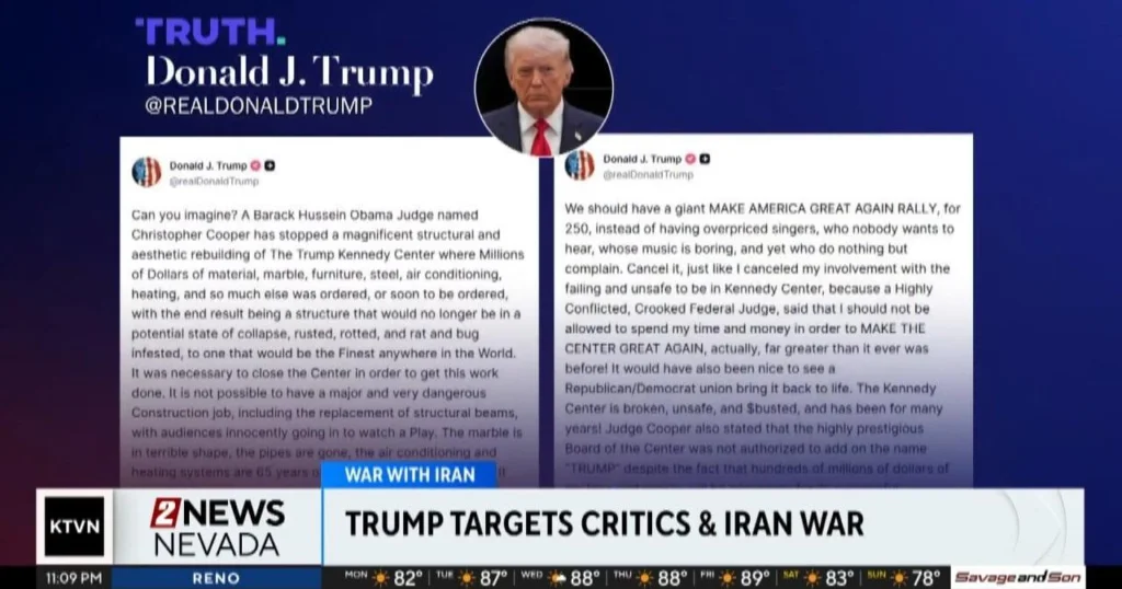 President Trump took to social media over the weekend to express some recent frustrations – KTVN