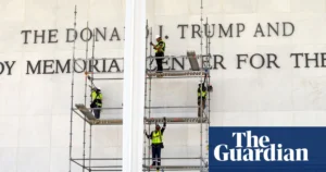 Workers remove Trump’s name from Kennedy Center after court rulings – The Guardian