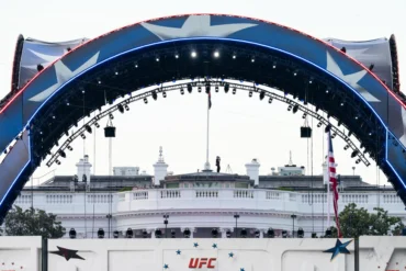 Trump celebrates turning 80 with a UFC cage-fighting event while big issues loom over his presidency – AP News