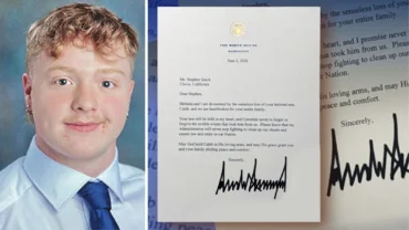 President Trump sends signed letter to Caleb Quick's father – ABC30 Fresno
