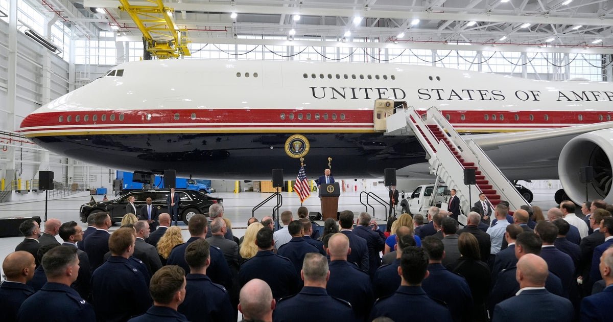 Trump unveils new Air Force One, a $400 million plane gifted by Qatar – CBS News