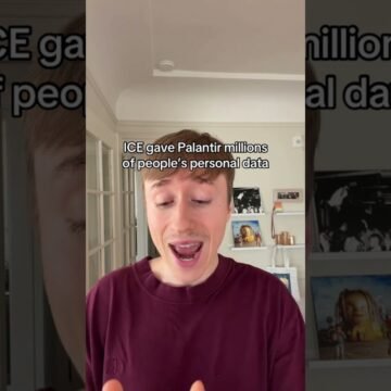 ICE gave Palantir millions of people’s personal data #politics #uspolitics #ytshorts