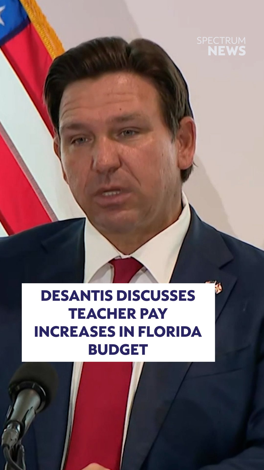 Florida Gov. Ron DeSantis touted teacher pay increases at Monday's budget signing, but …