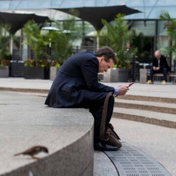 We're not going to stop using the latest technology, but can we at least be a little embarrassed…