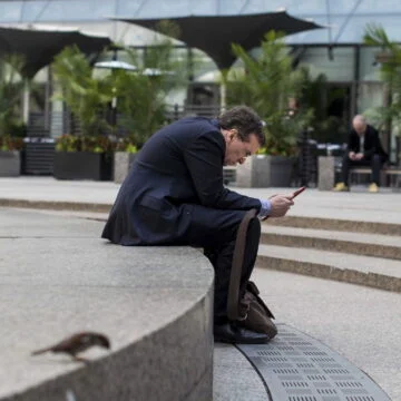 We're not going to stop using the latest technology, but can we at least be a little embarrassed…