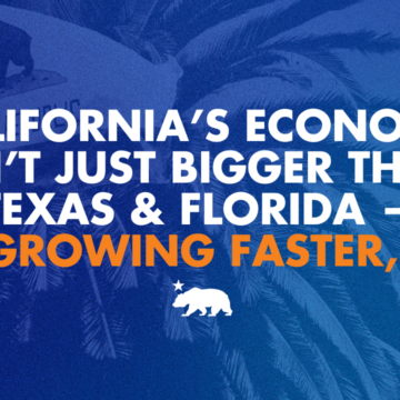 California’s economy isn’t just bigger than Texas and Florida — it’s growing faster, too