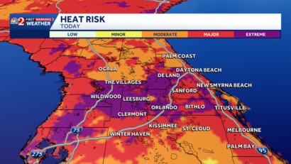 Dangerous heat expected in Central Florida as feels like temps reach