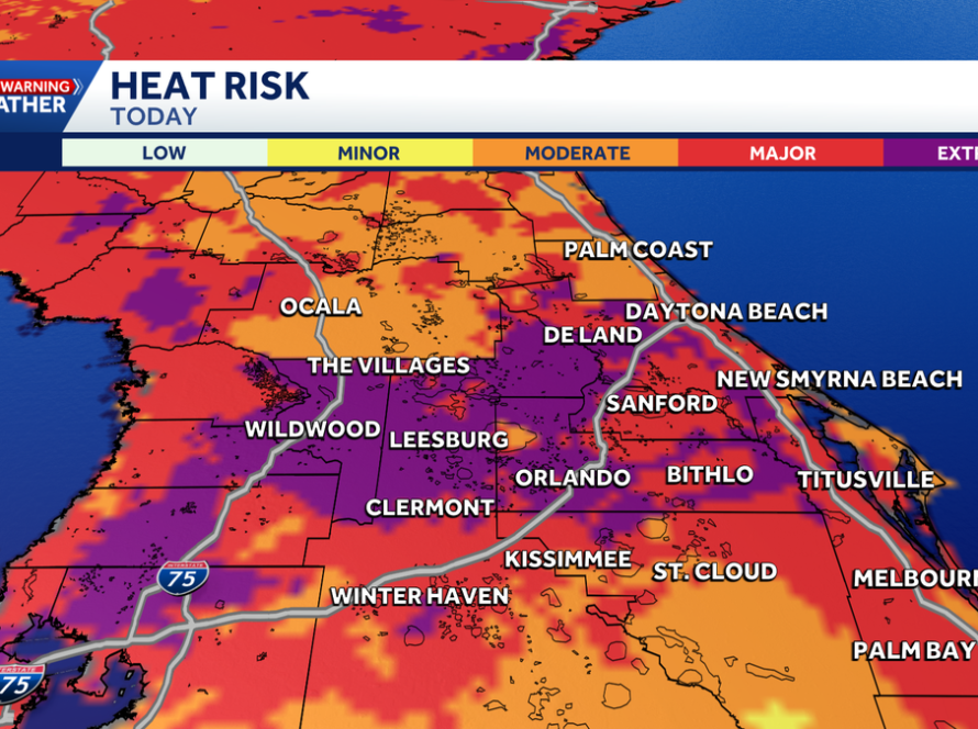Dangerous heat expected in Central Florida as feels like temps reach