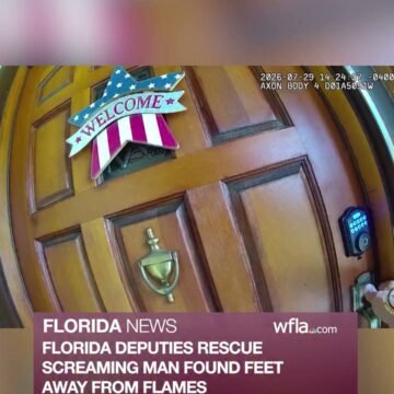 Dramatic video captured Florida deputies rescuing a man screaming for help as he was unable to move while his home caught fire. https://www.wfla.com/news/florida/video-florida-deputies-rescue-screaming-man-found-feet-away-from-flames/ | WFLA News Channel 8