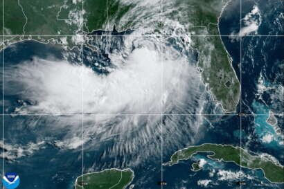 Tropical Storm Bertha moves toward Florida Panhandle and Alabama
