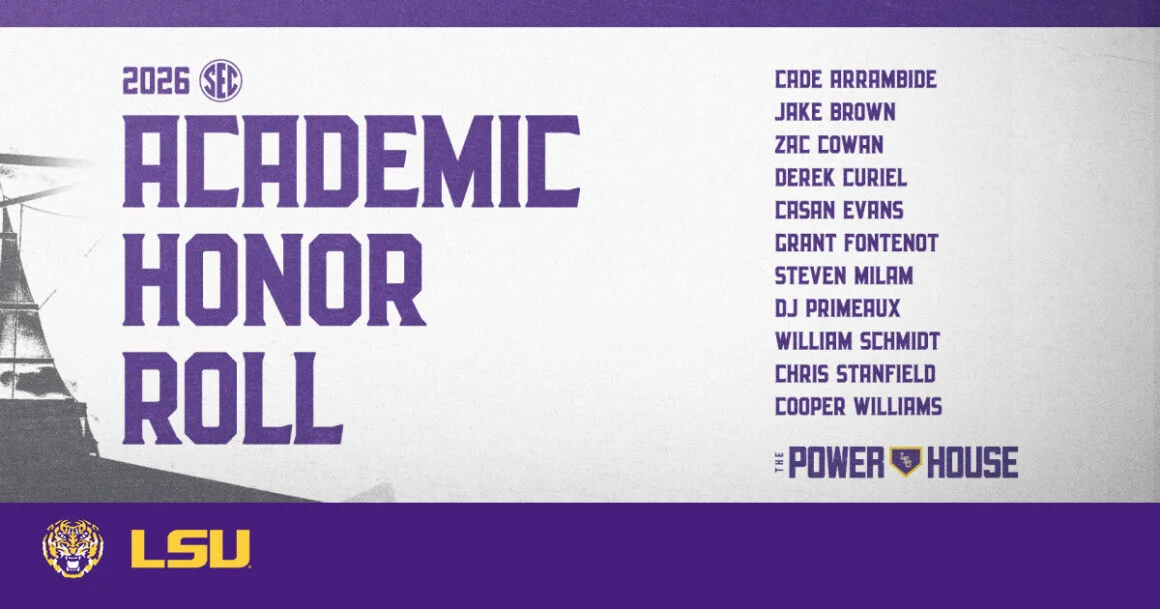Eleven Tigers Named to SEC Baseball Academic Honor Roll – LSU